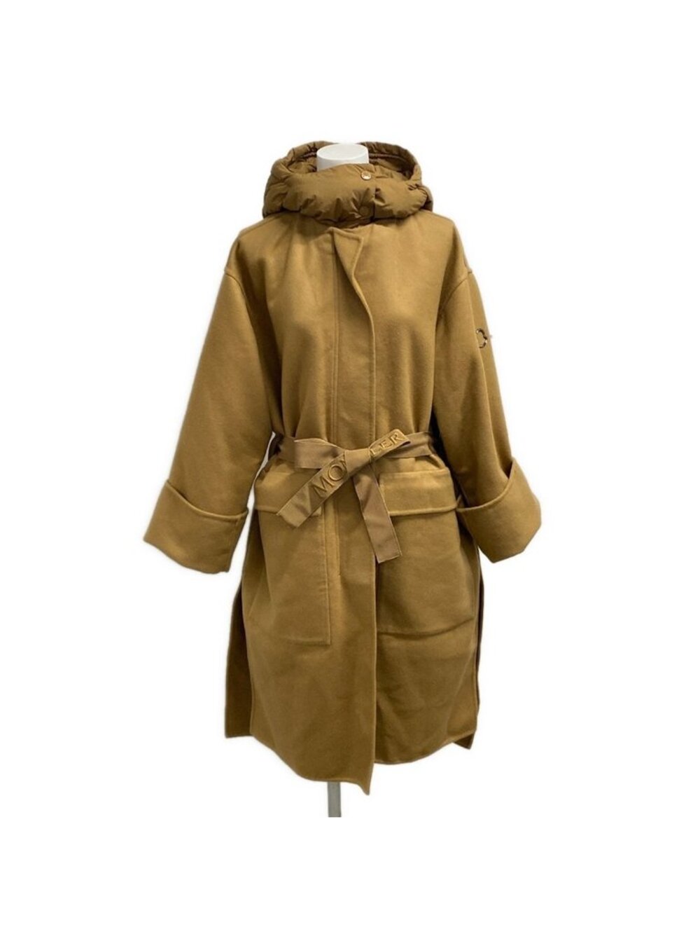 Moncler Coat Fleole Brown Wool 1